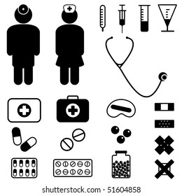 Medizinischer Symbolsatz, Vektorgrafik