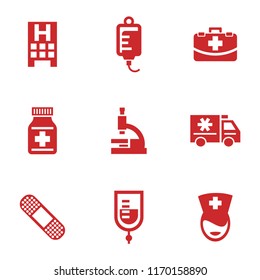 medical icon set vector template