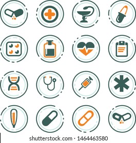Medical icon set for web sites and user interface