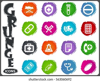 Medical icon set for web sites and user interface