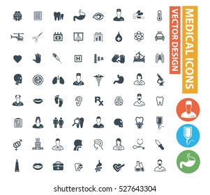 Medical icon set,clean vector