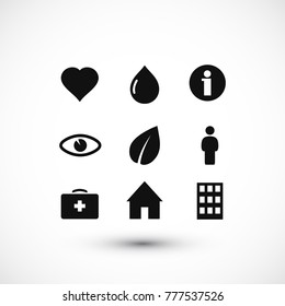 medical icon, stock vector illustration flat design style