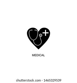medical icon vector black design