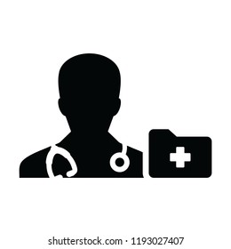 Health Icon Vector Male Doctor Person Stock Vector (Royalty Free ...