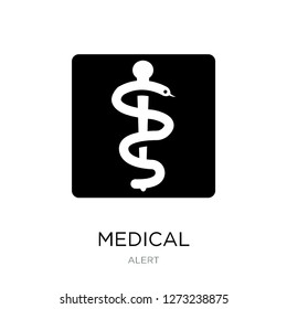 medical icon vector on white background, medical trendy filled icons from Alert collection, medical simple element illustration