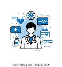 Medical Icon Vector Template Design