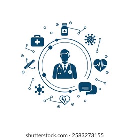 Medical Icon Vector Template Design