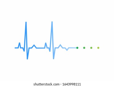 Medical Icon wave vector line icons illustration