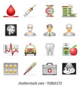 Medical icons.