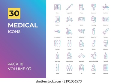 Medical icons collection. Set contains such Icons as hospital, doctor, and more
