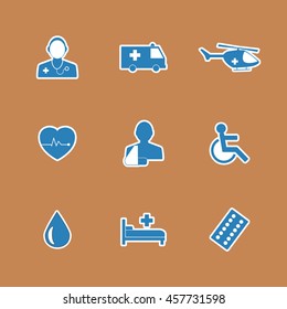 Medical Icons Collection Vector icon set. EPS 10