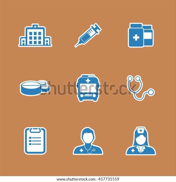 Medical Icons\
Collection Vector icon set. EPS\
10