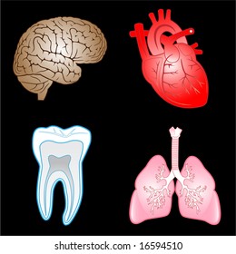 Medical icons. Color set. Simply change. Vector illustration.