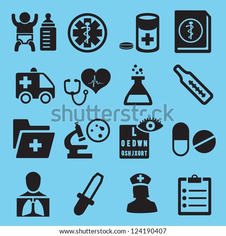 Medical icons for design - vector icons