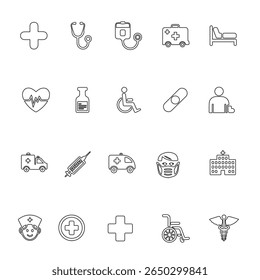 Medical Icons and Healthcare Symbols Collection