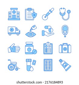 Medical Icons, Healthcare Vector, Hospital Collection Set.