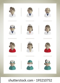 Medical icons isolate - vector illustration
