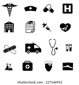 Medical icons set