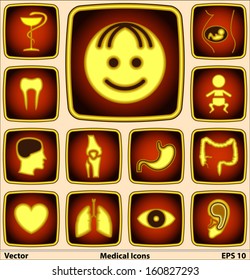 Medical icons set