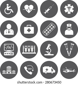 Medical icons set. 