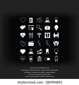 Medical icons set