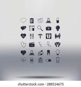 Medical icons set