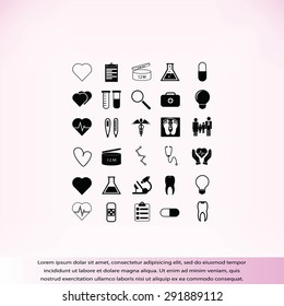 Medical icons set