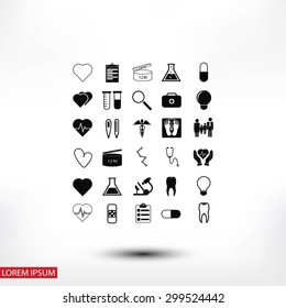 Medical icons set