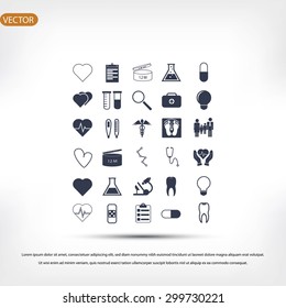 Medical icons set