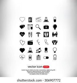 Medical icons set
