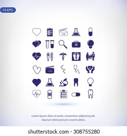 Medical icons set