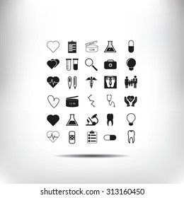 Medical icons set