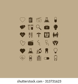 Medical icons set