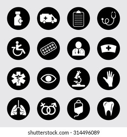 Medical icons set