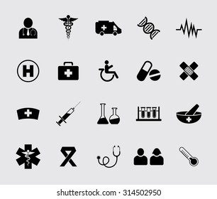 Medical icons set