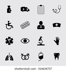 Medical icons set