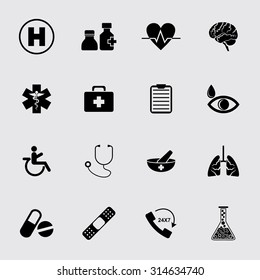 Medical icons set