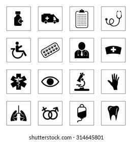 Medical icons set