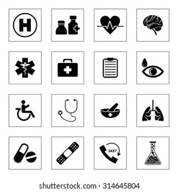 Medical icons set