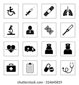 Medical icons set
