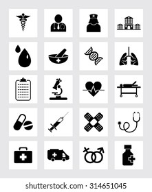 Medical icons set