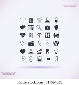 Medical icons set