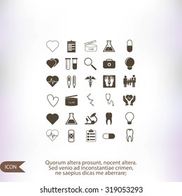Medical icons set