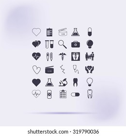 Medical icons set