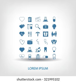 Medical icons set