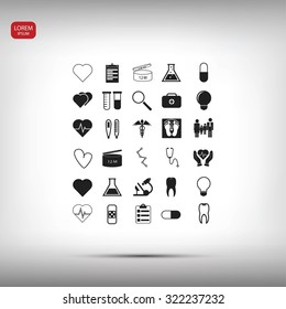 Medical icons set