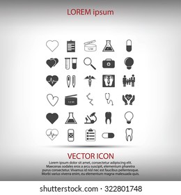 Medical icons set