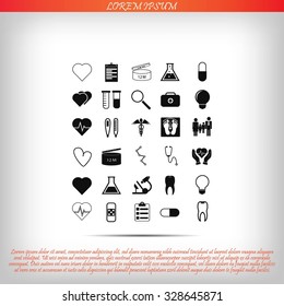 Medical icons set