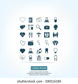 Medical icons set