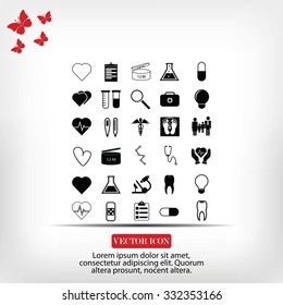 Medical icons set